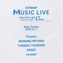 画像をギャラリービューアに読み込む, Tシャツ MUSIC LIVE ウルトラマンゼロ15周年~Beyond the STARS~