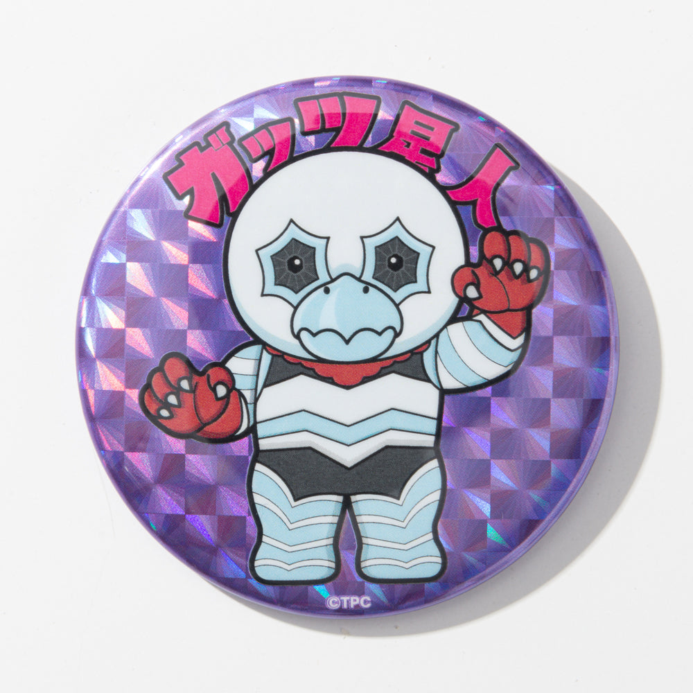 ホログラム缶バッジ 星人デフォルメアート ガッツ星人 – TSUBURAYA