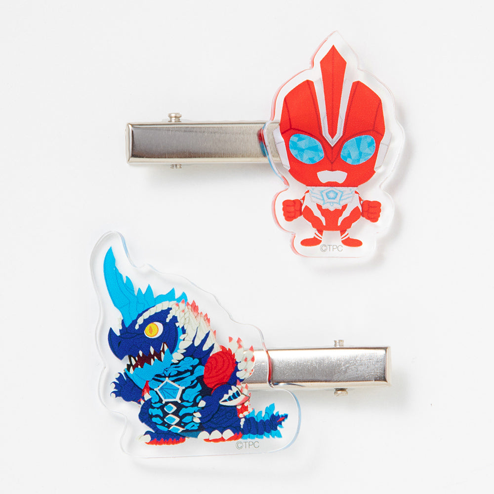 ヘアクリップ ウルトラマンオメガ＆レキネス