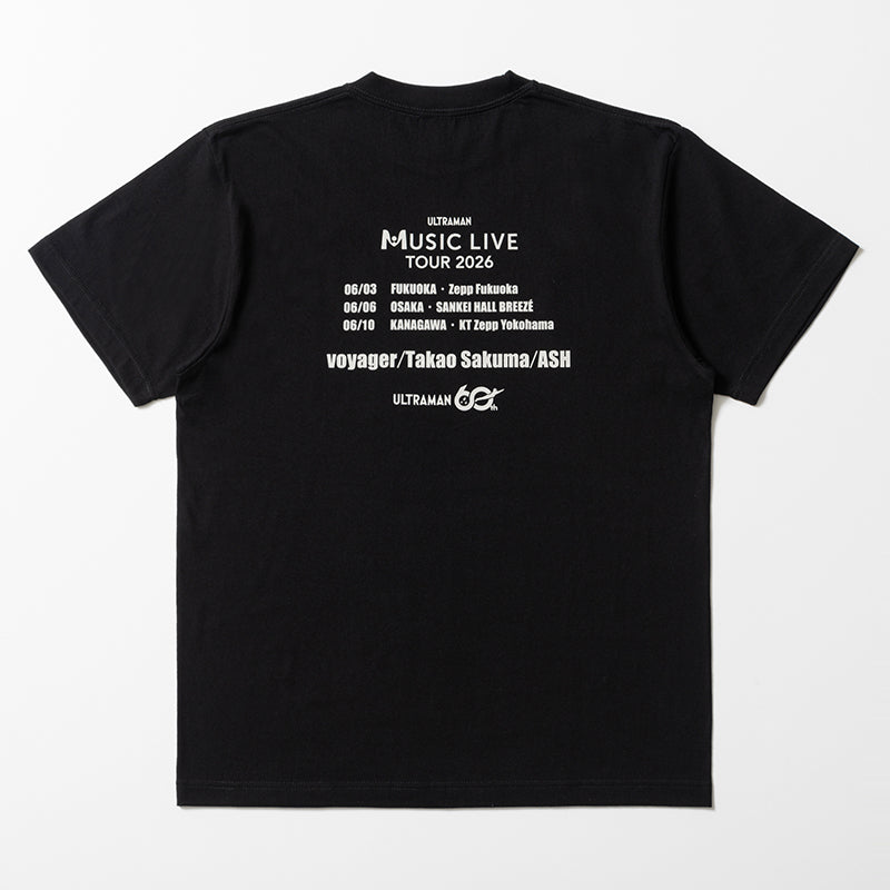 Tシャツ ULTRAMAN MUSIC LIVE TOUR 2026 – TSUBURAYA STORE ONLINE