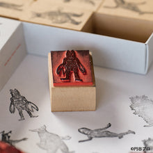 画像をギャラリービューアに読み込む, ゴム印セット Rubber Stamp Collection ULTRAMAN ウルトラ怪獣 1966
